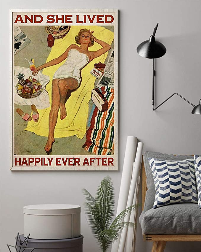 Sunbathing and she lived happily ever after poster 1