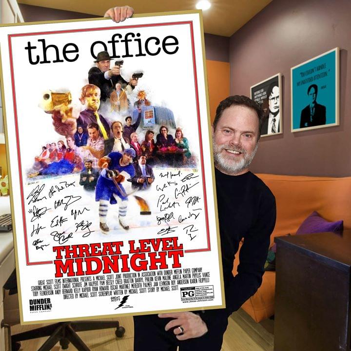 The office threat level midnight all signatures of actors poster 3