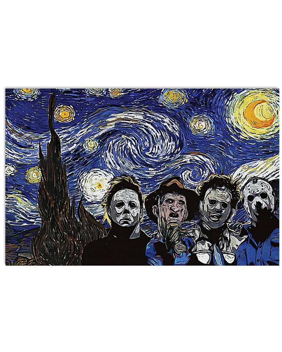 Vincent van gogh the starry night horror killers poster 1