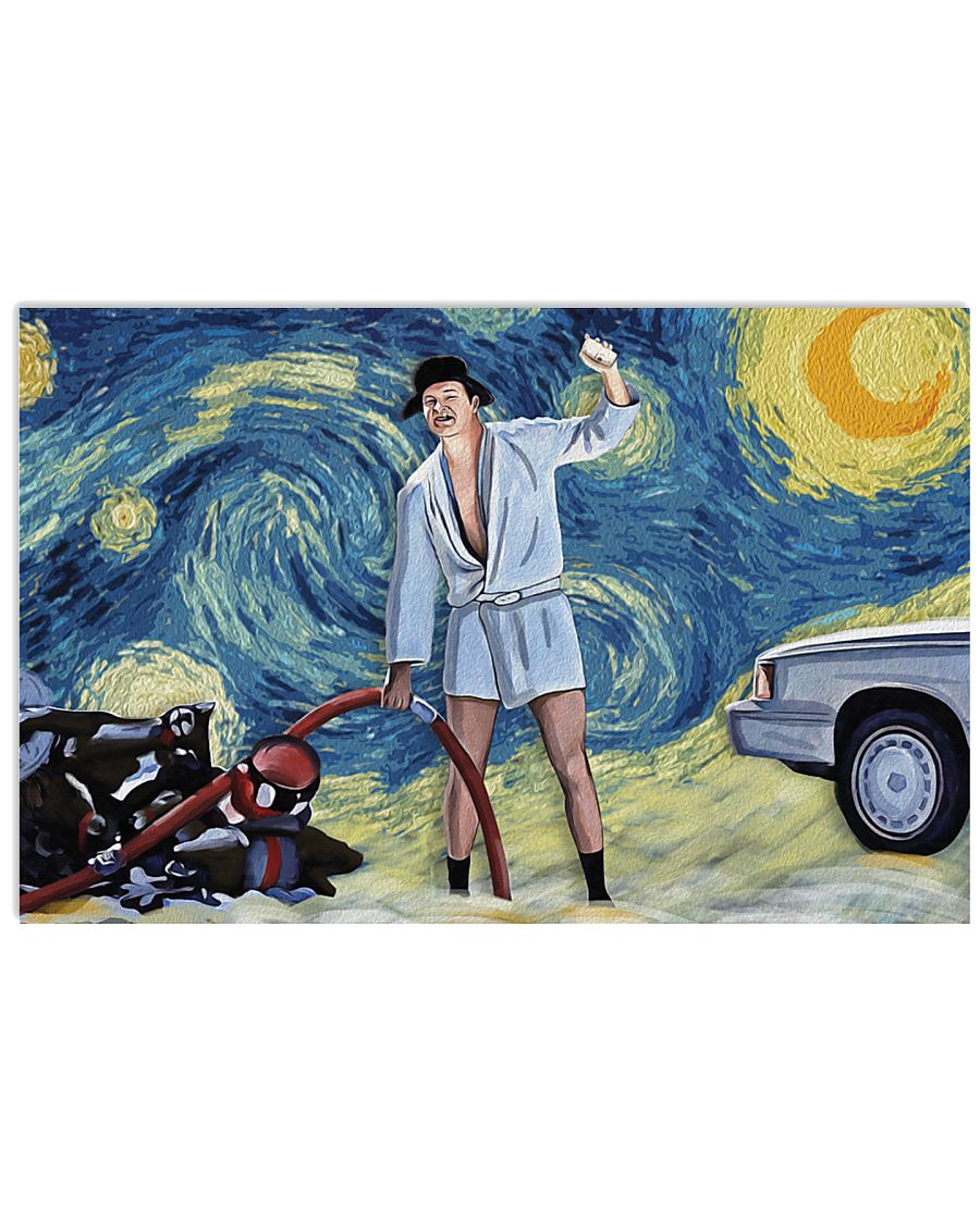 Vincent van gogh the starry night national lampoon's christmas vacation cousin eddie poster 2