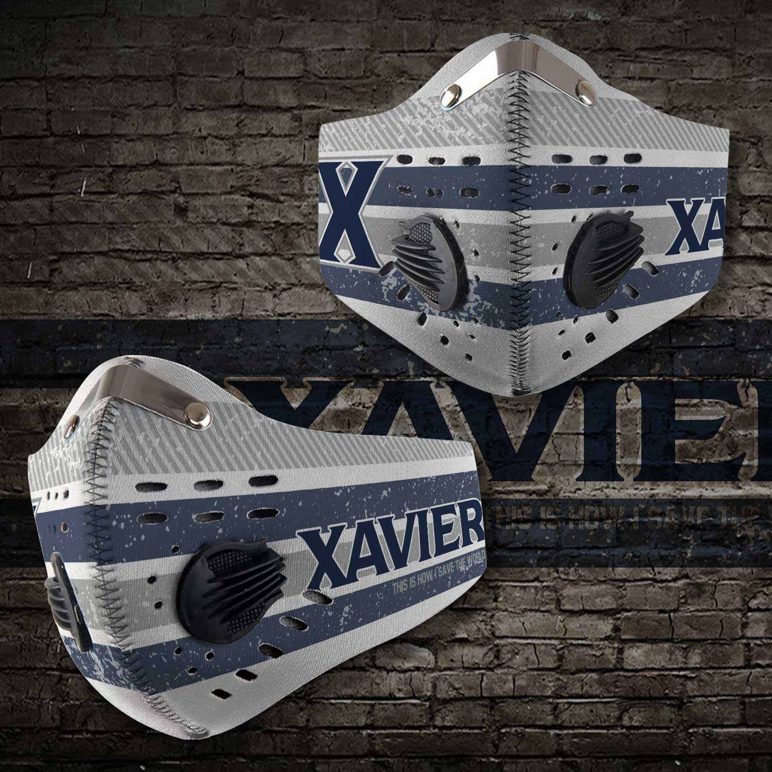Xavier musketeers this is how i save the world carbon filter face mask 1