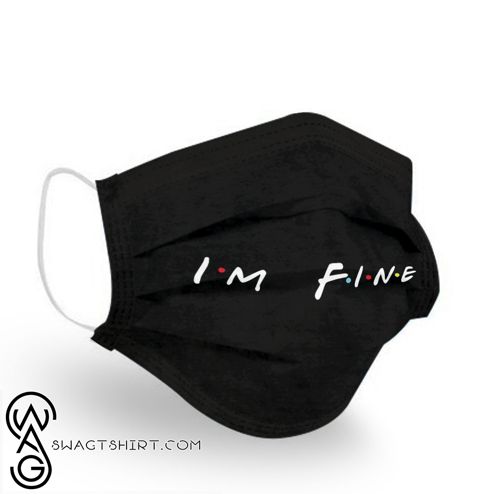 Friends television series i_m fine anti pollution face mask