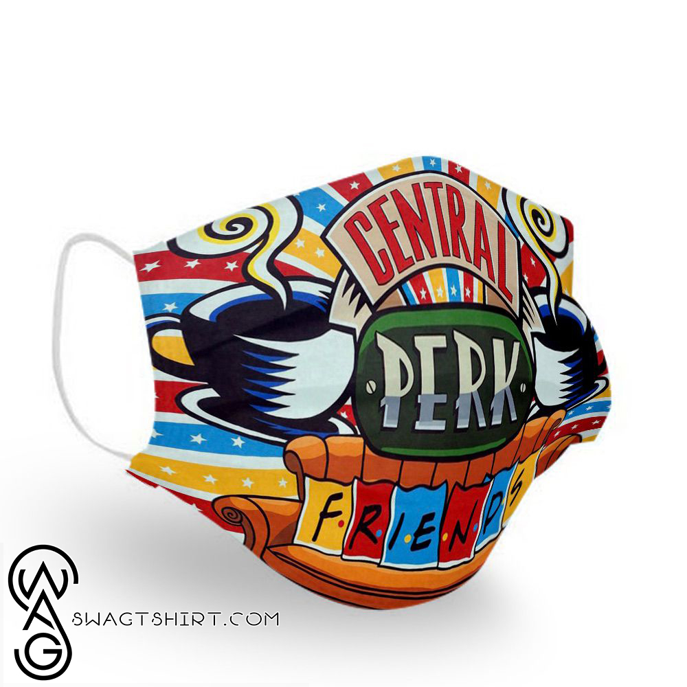 Friends tv show central perk anti pollution face mask