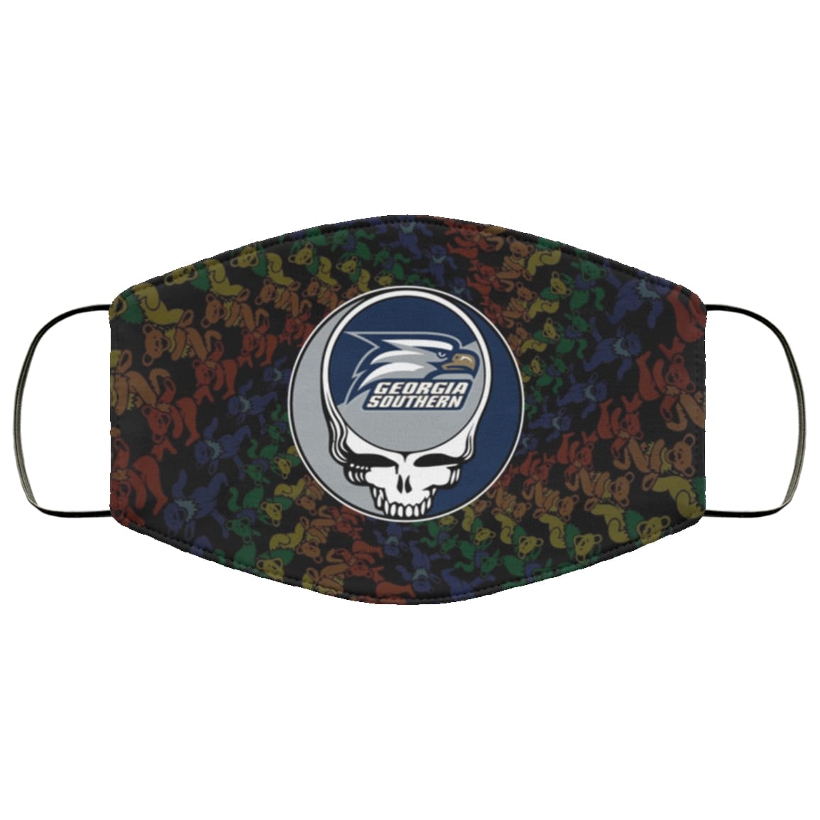Grateful dead georgia southern eagles full over printed face mask 1