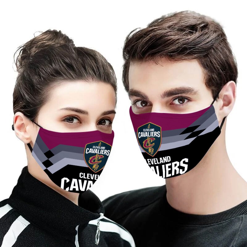 NBA cleveland cavaliers team all over printed face mask 1