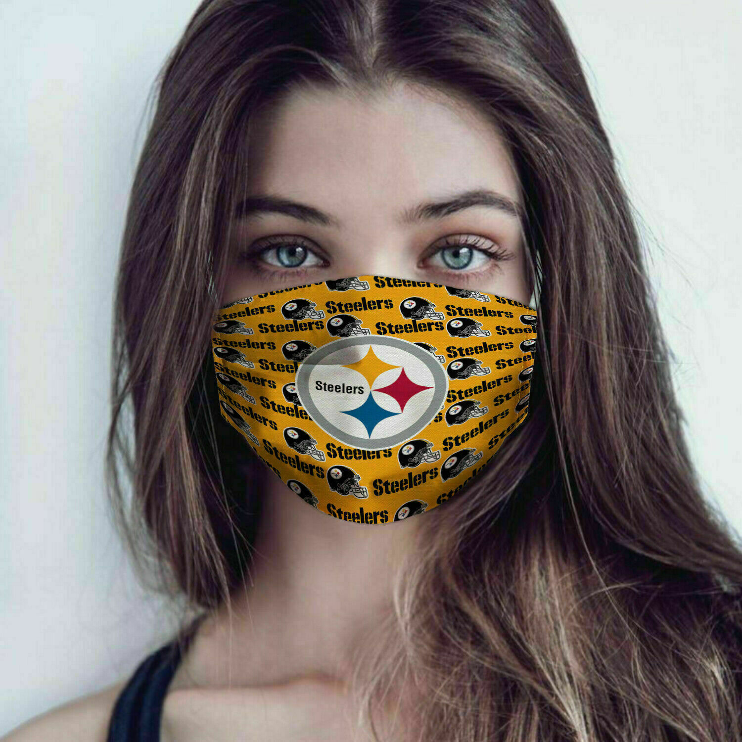Pittsburgh steelers full over printed face mask 1