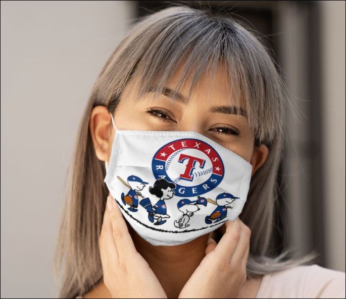 Texas rangers snoopy and friends anti pollution face mask 1