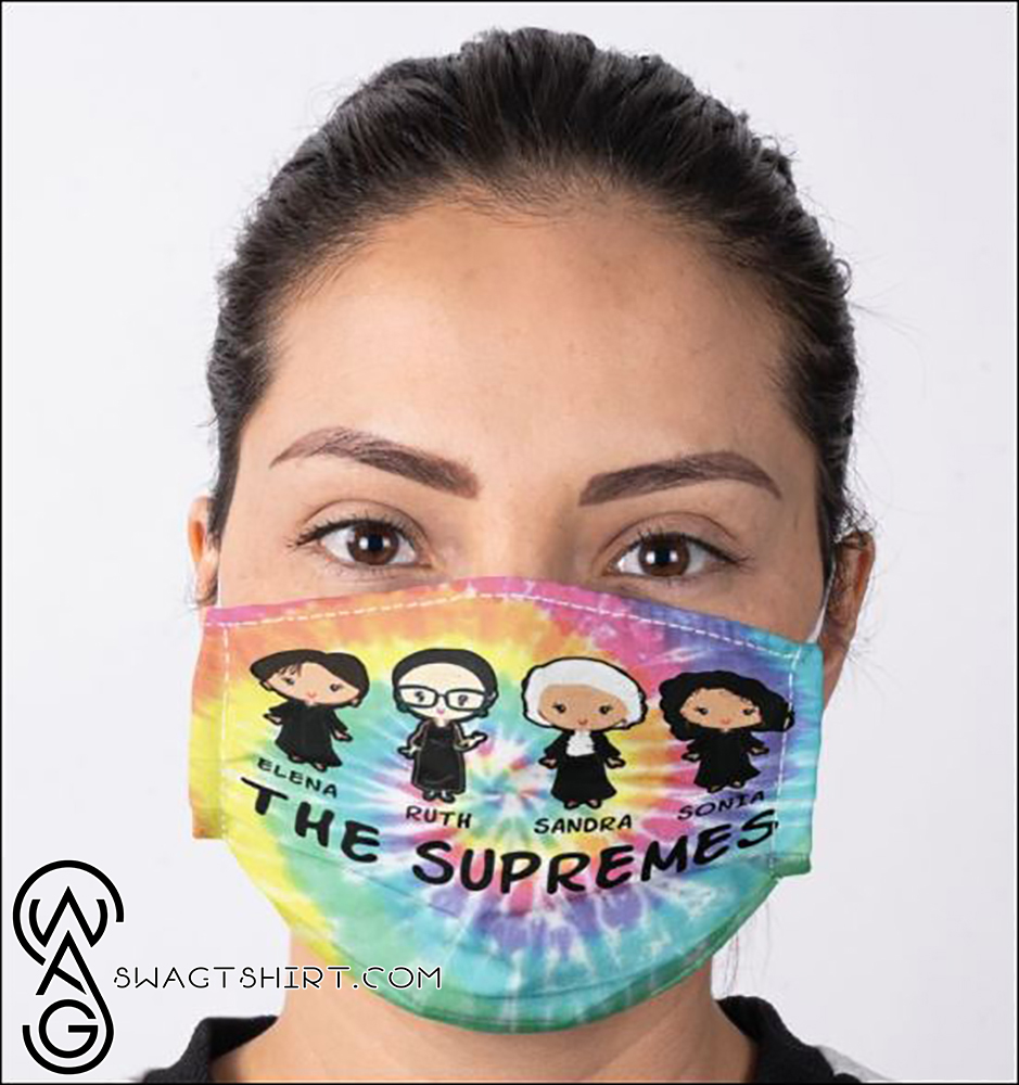The supremes tie dye anti pollution face mask
