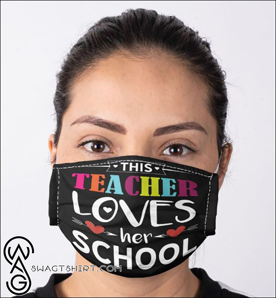 This teacher loves her school anti pollution face mask