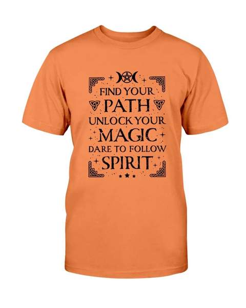 halloween find your path unlock your magic dare to follow spirit tshirt