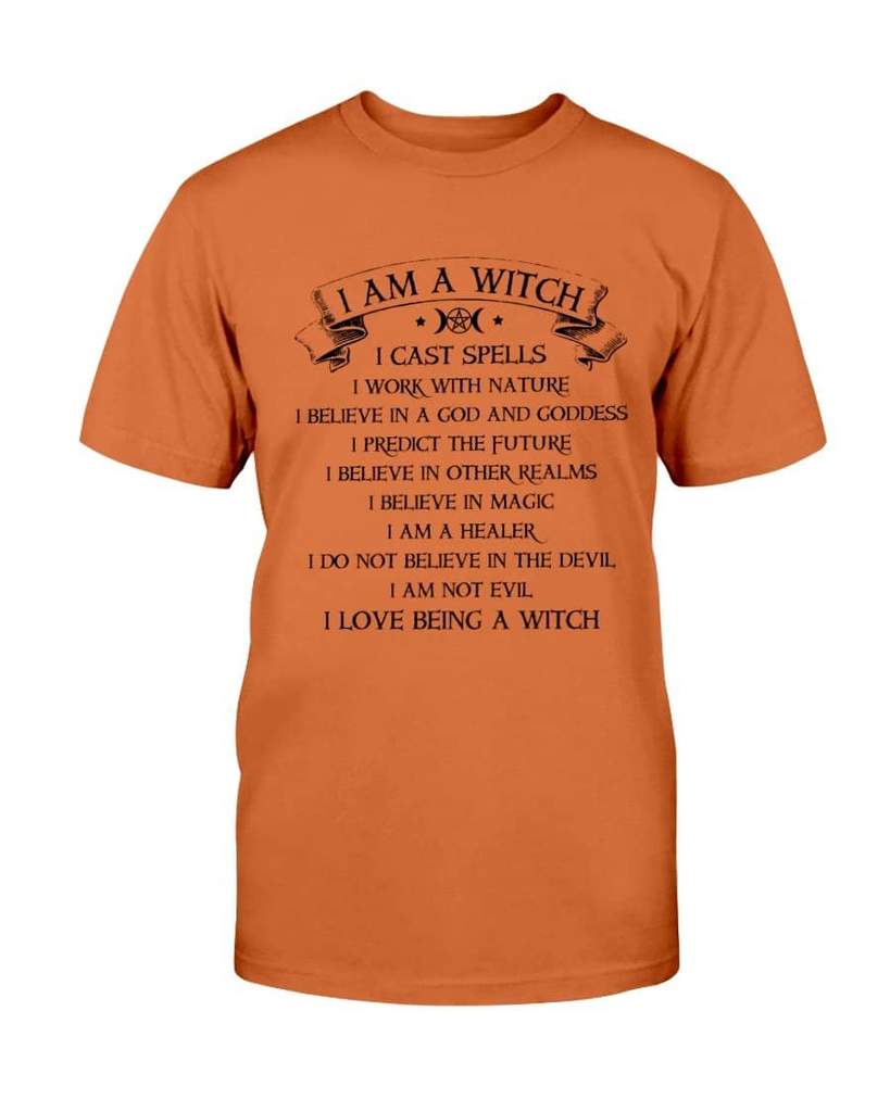 halloween i am a witch i am not evil i love being a witch shirt 1