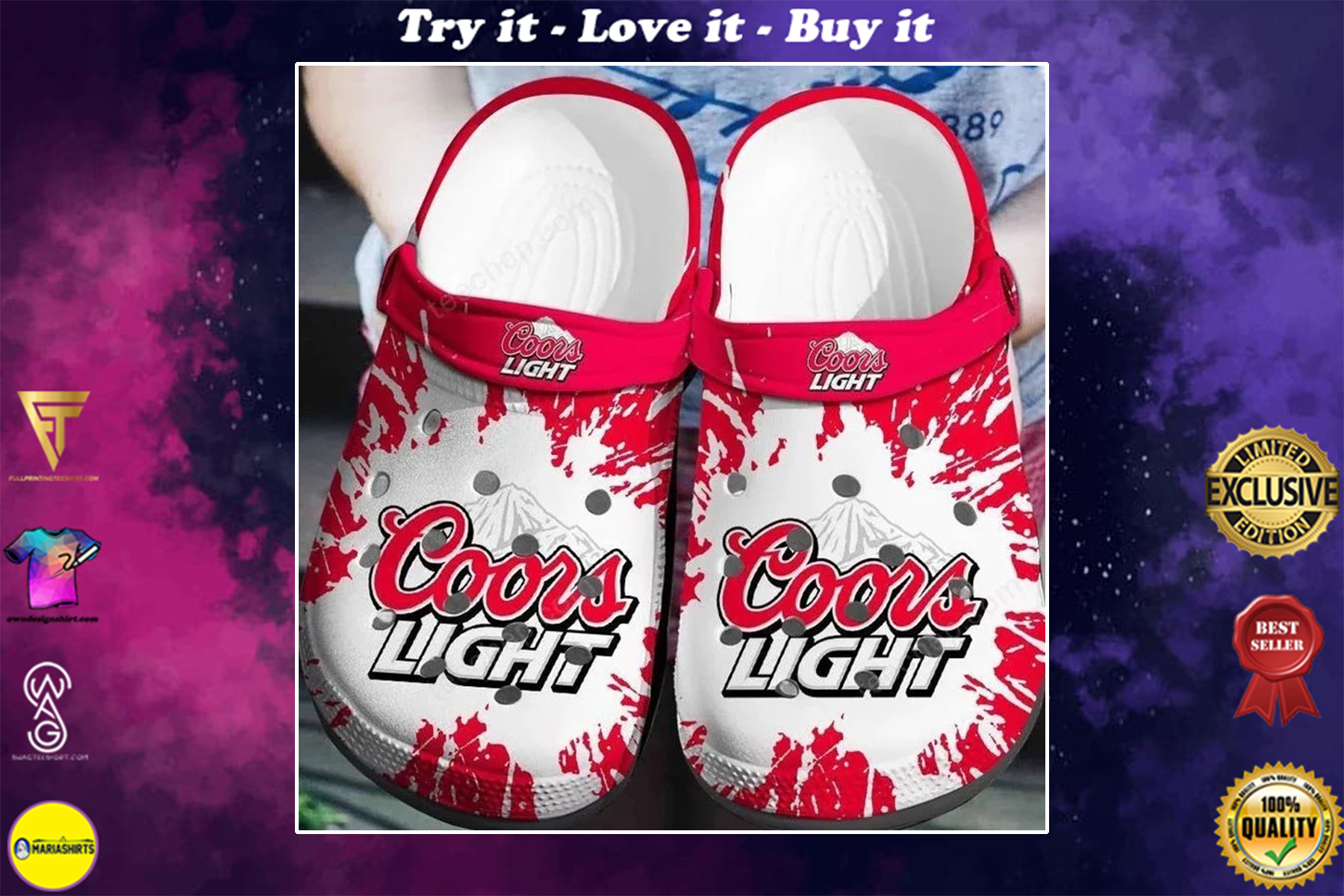 coors light beer crocs - Copy