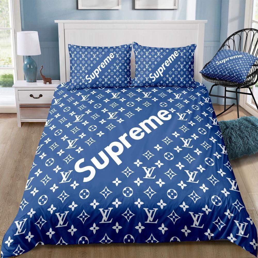 [Best selling products] louis vuitton and supreme bedding set