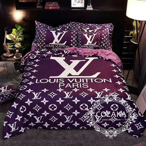 [Best selling products] louis vuitton paris monogram bedding set