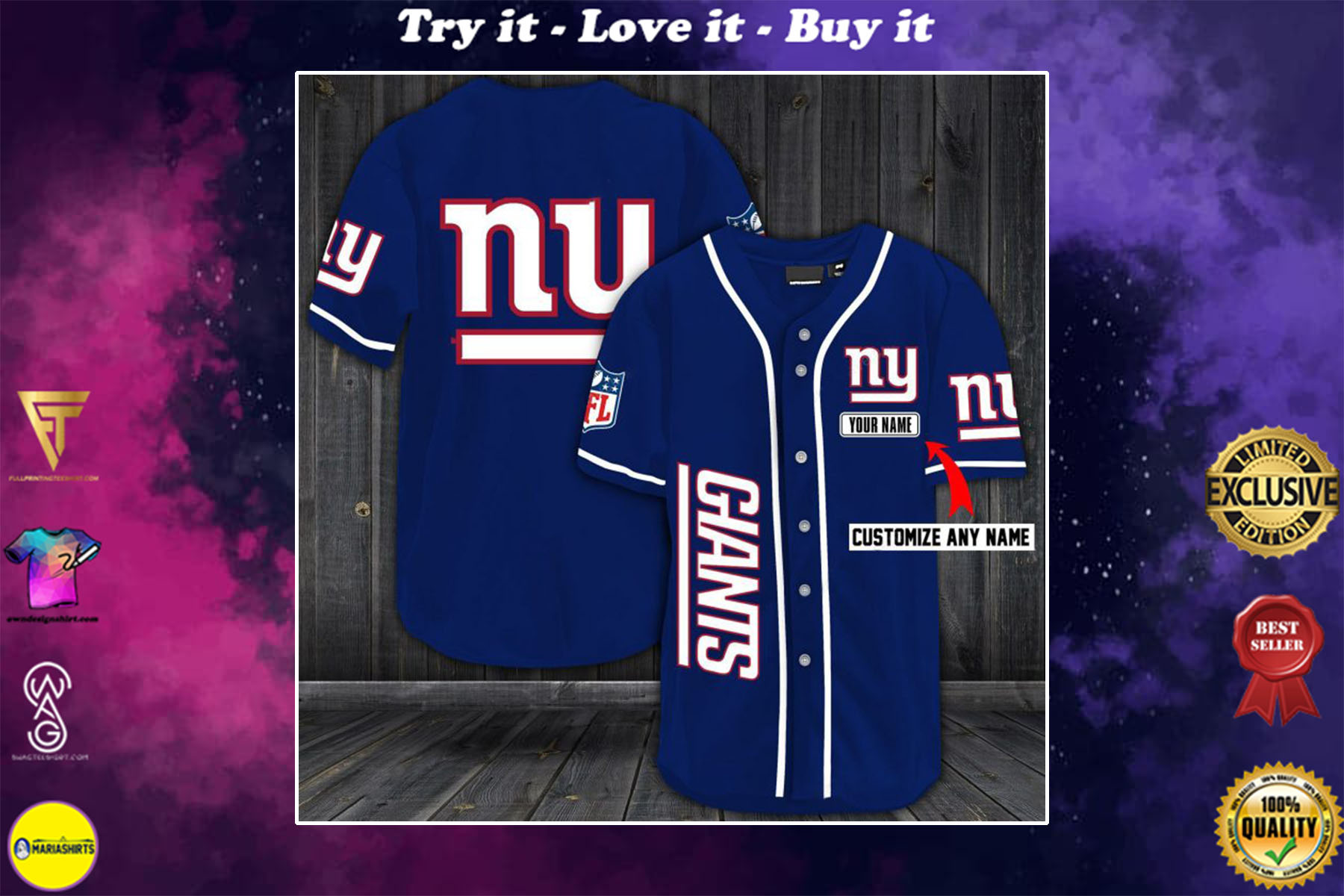 personalized name jersey new york giants shirt