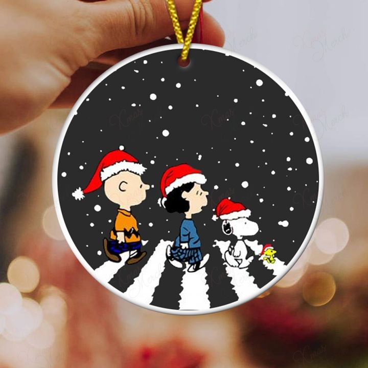 charlie brown and snoopy christmas ornament 2