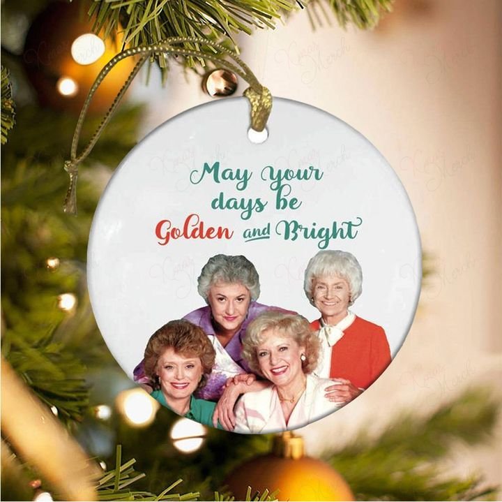 the golden girls may your days be golden and bright christmas ornament 2
