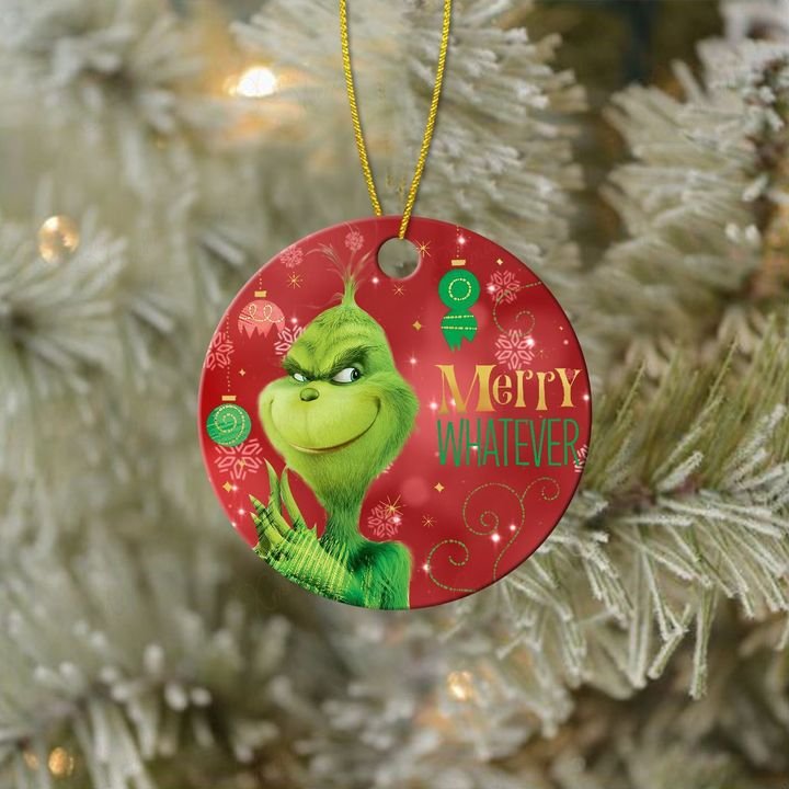 the grinch merry whatever christmas ornament 2