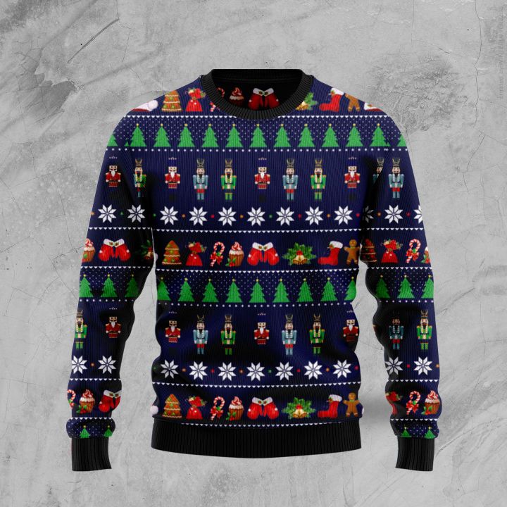 the nutcracker all over printed ugly christmas sweater 2