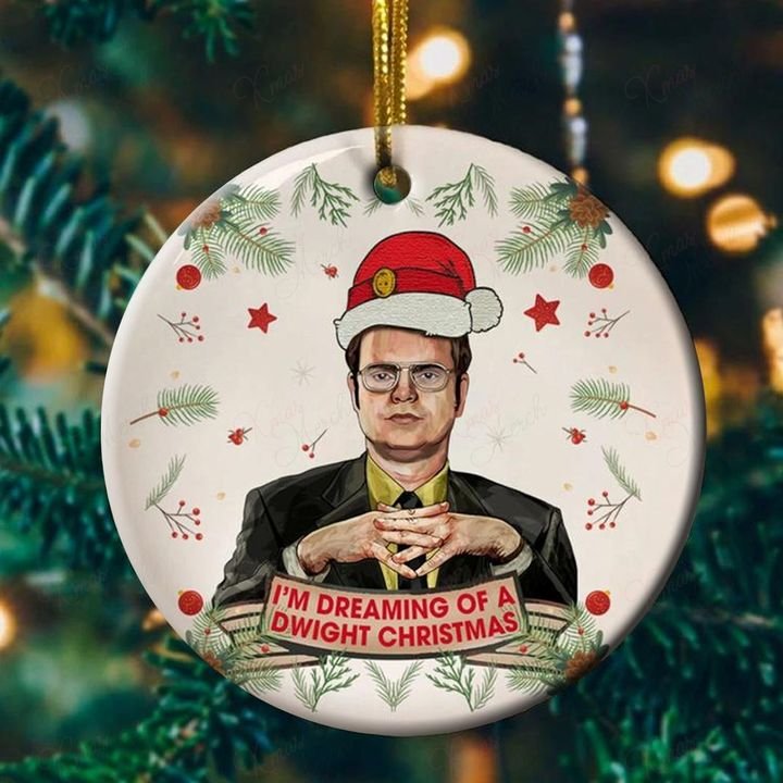 the office dwight schrute im dreaming of a dwight christmas ornament 2