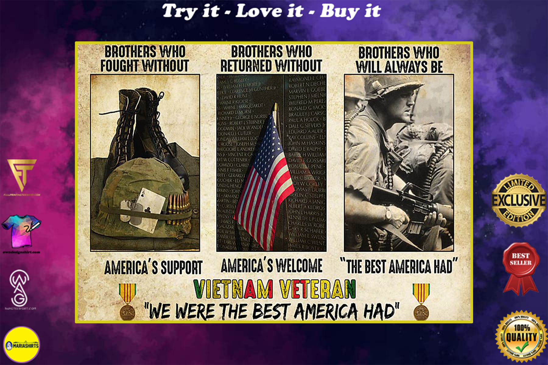vietnam veteran were the best america had brothers who fought without americas support poster