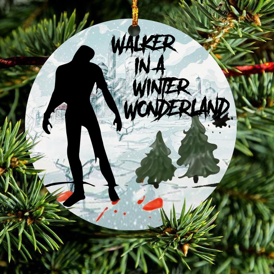 walker in a winter wonderland christmas ornament 2