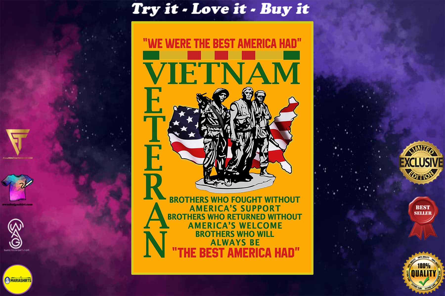 we were the best american had vietnam veteran poster