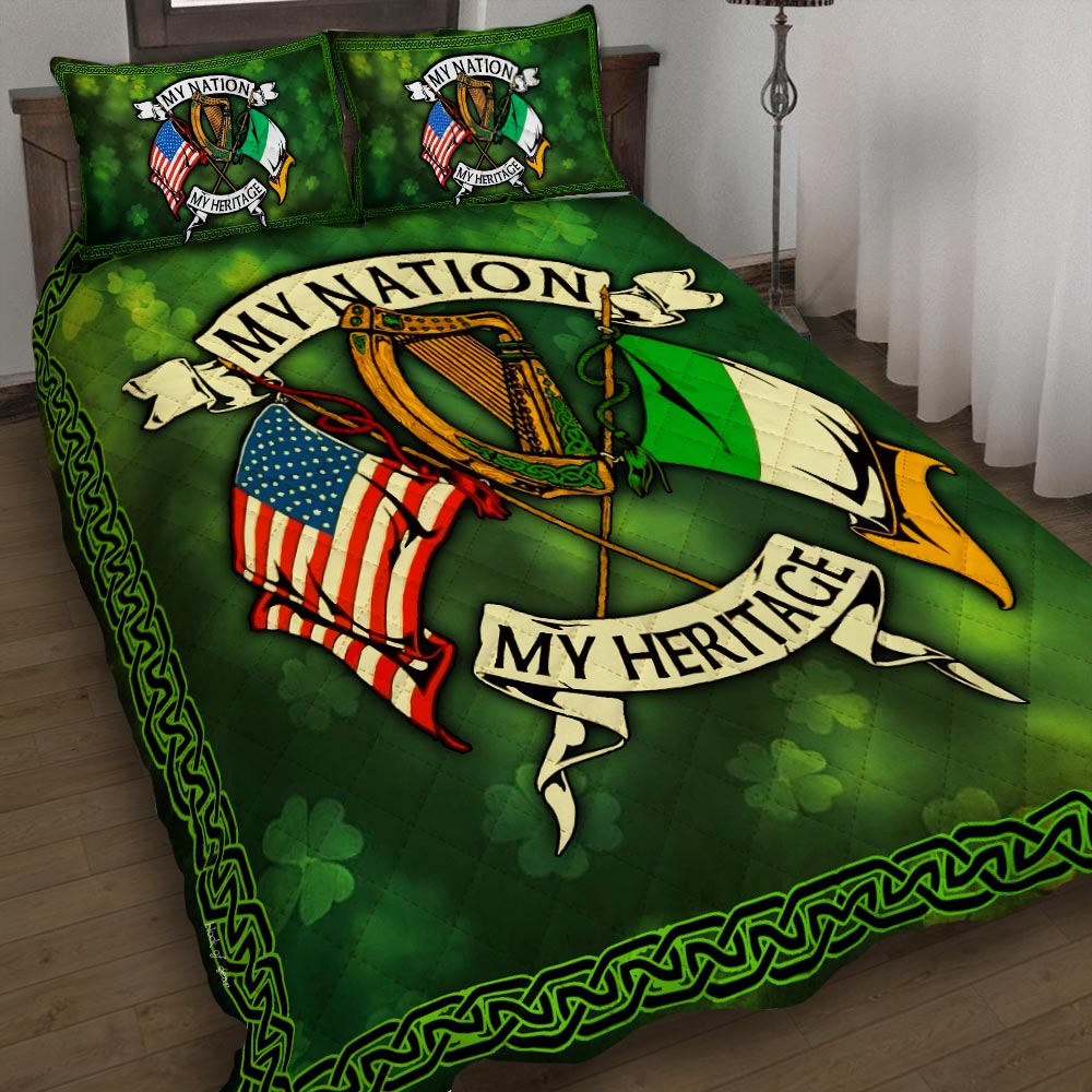 [Best selling products] st patricks day my nation my heritage bedding set