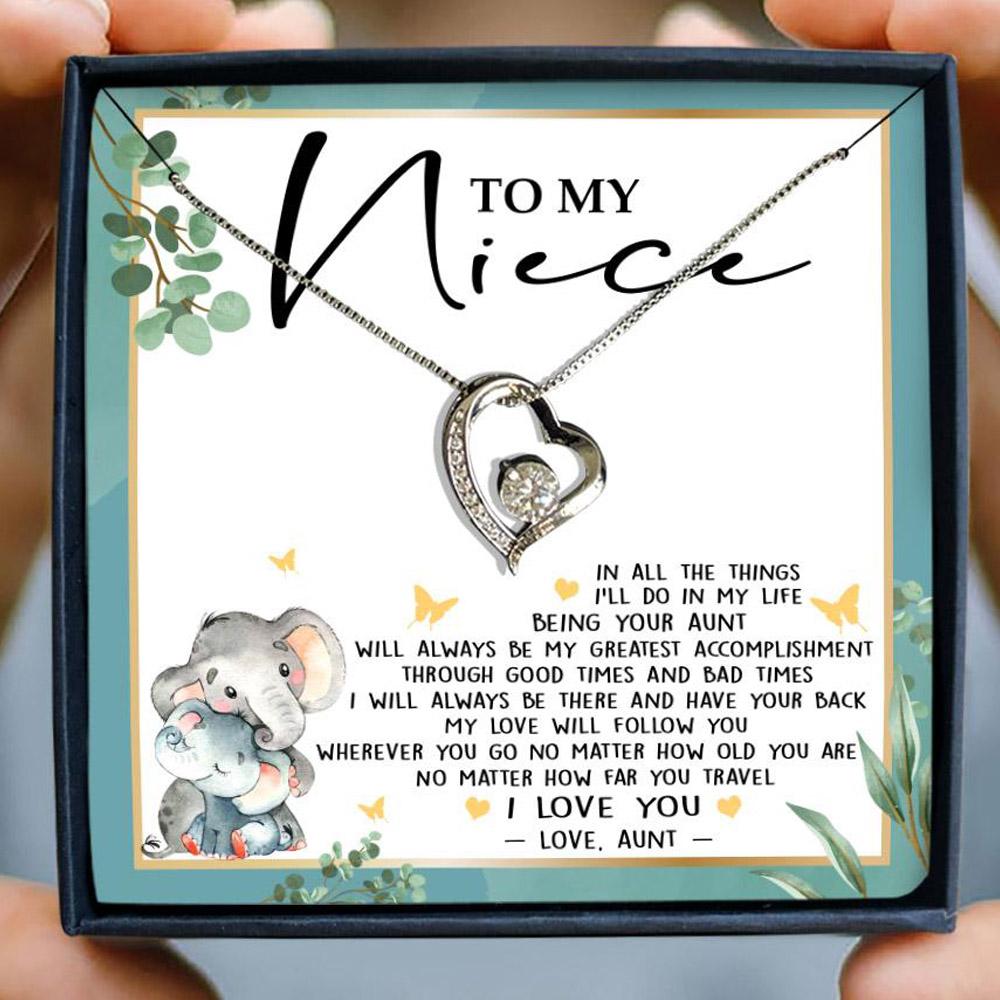 to my niece in all the things i'll do in my life your aunt hearts necklace 2