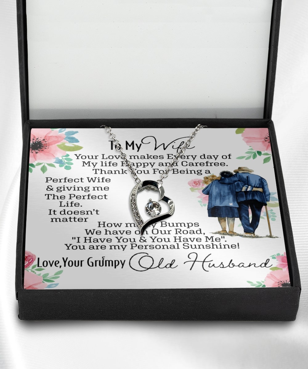 to my wife you are my personal sunshine your husband hearts necklace 2
