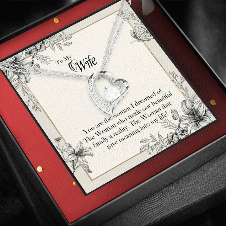 to my wife you are the woman i dreamed of hearts necklace 2