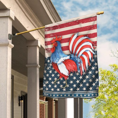 rooster american flag all over print flag 2
