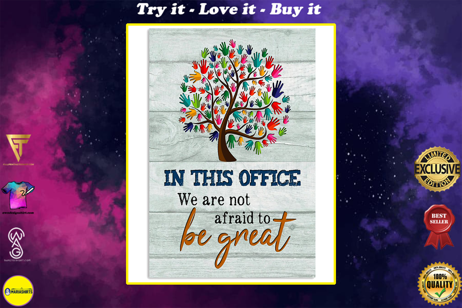 social worker in this office we are not afraid to be great poster