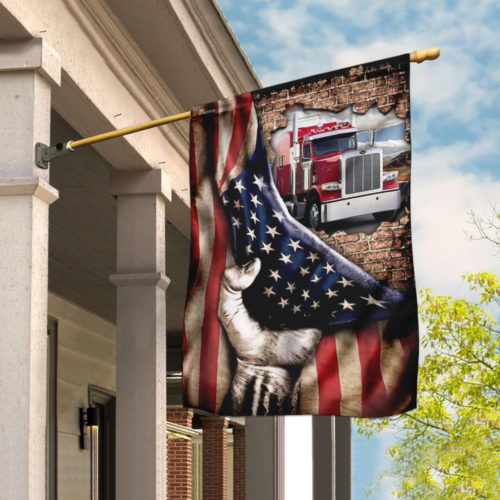 truck driver american flag all over print flag 2