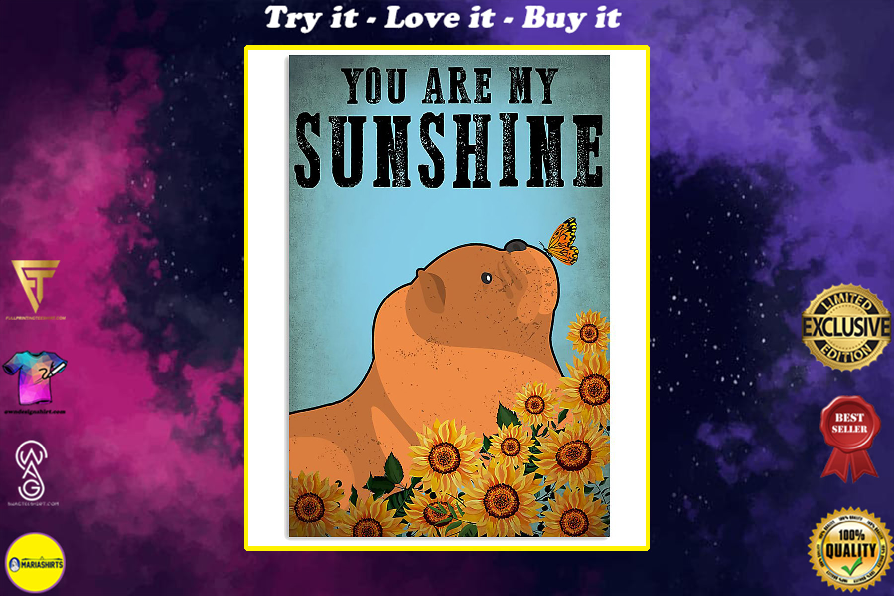 vintage chow chow you are my sunshine poster