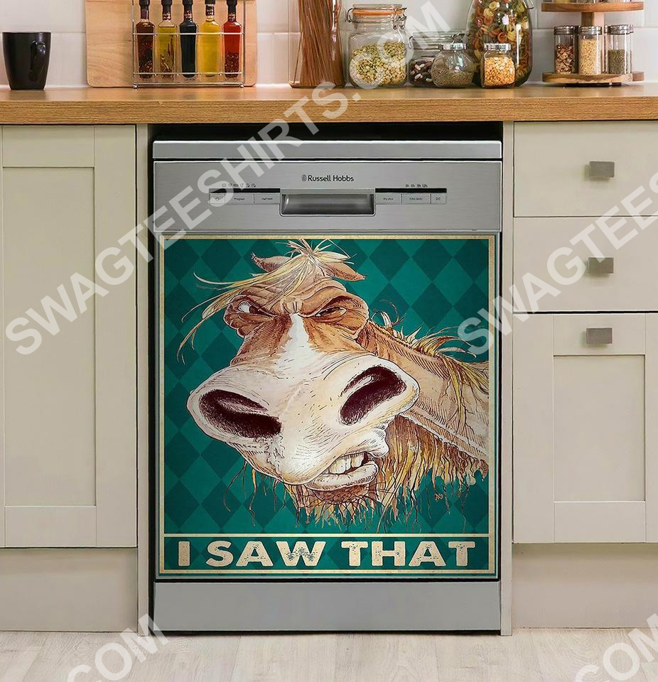 vintage horse i saw that kitchen decorative dishwasher magnet cover 2 - Copy