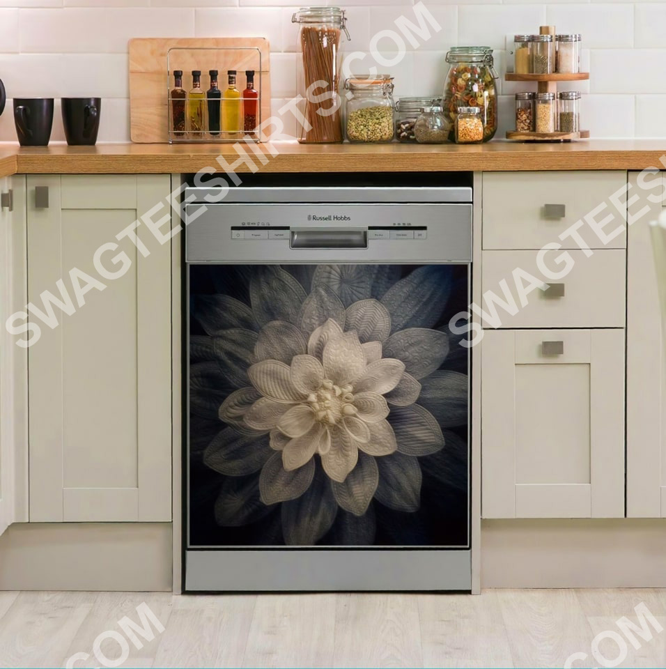 Simuler mineral Prædike Best selling products] white flower kitchen decorative dishwasher magnet  cover