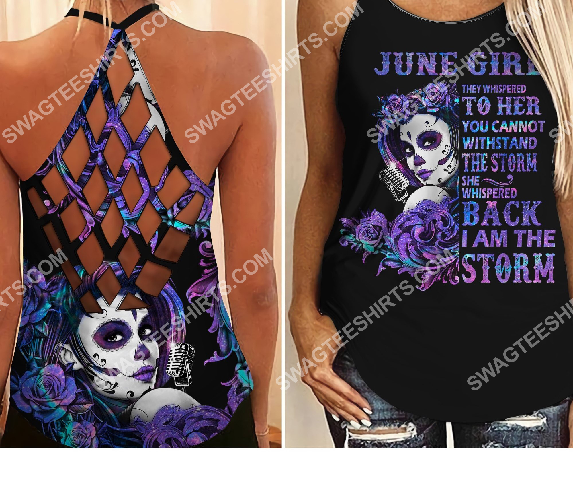 they whispered to her you cannot withstand the storm june girl criss-cross tank top 2 - Copy