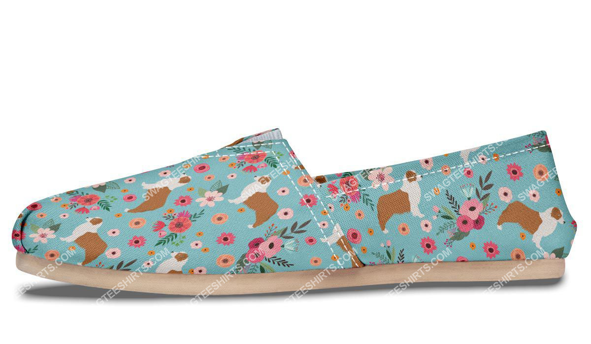 flower australian shepherd dogs lover all over printed toms shoes 4(1)