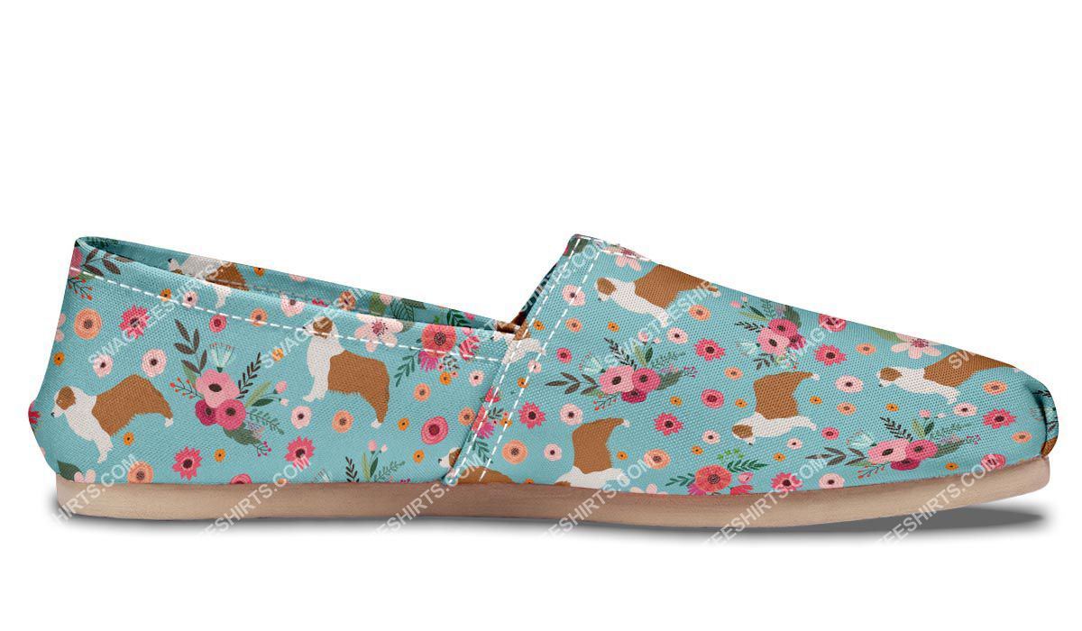 flower australian shepherd dogs lover all over printed toms shoes 5(1)