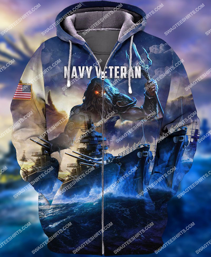 united states navy veteran battleship full print zip hoodie 1