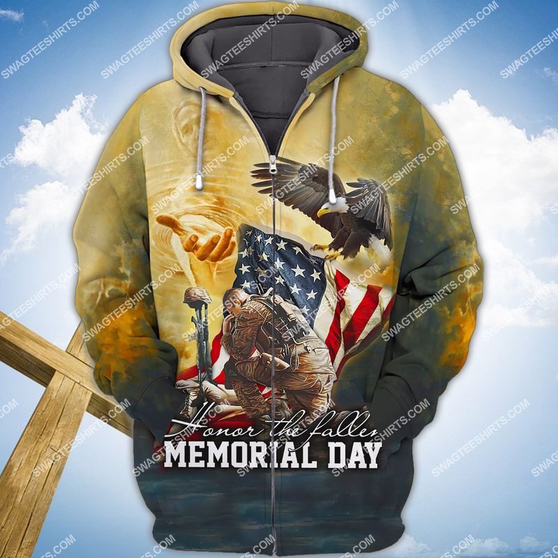 veterans day we don't know them all but we owe them all full print zip hoodie 1
