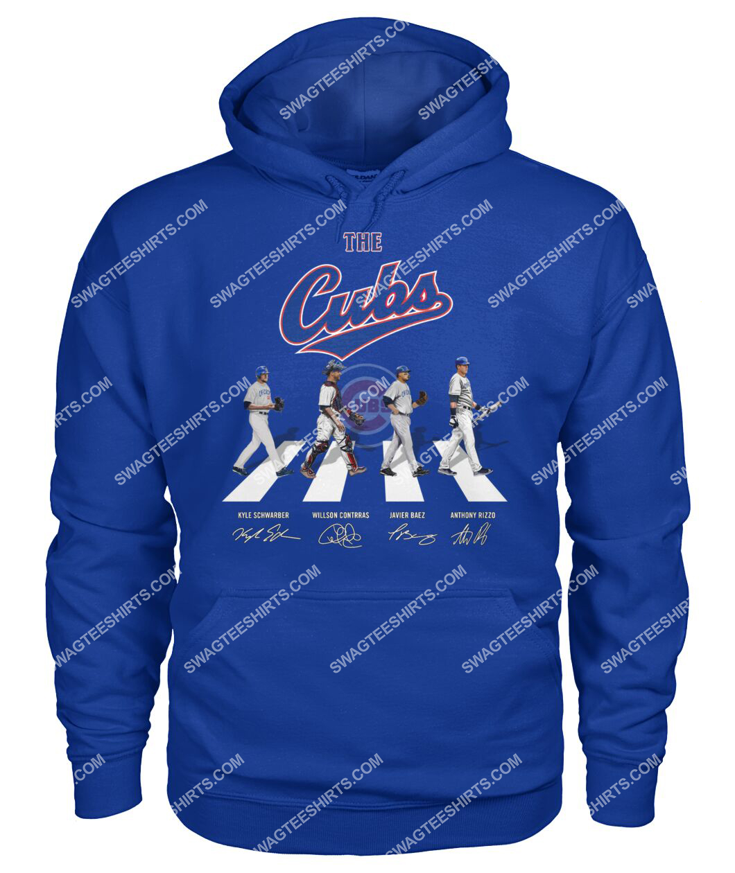 abbey road the chicago cubs signatures hoodie 1