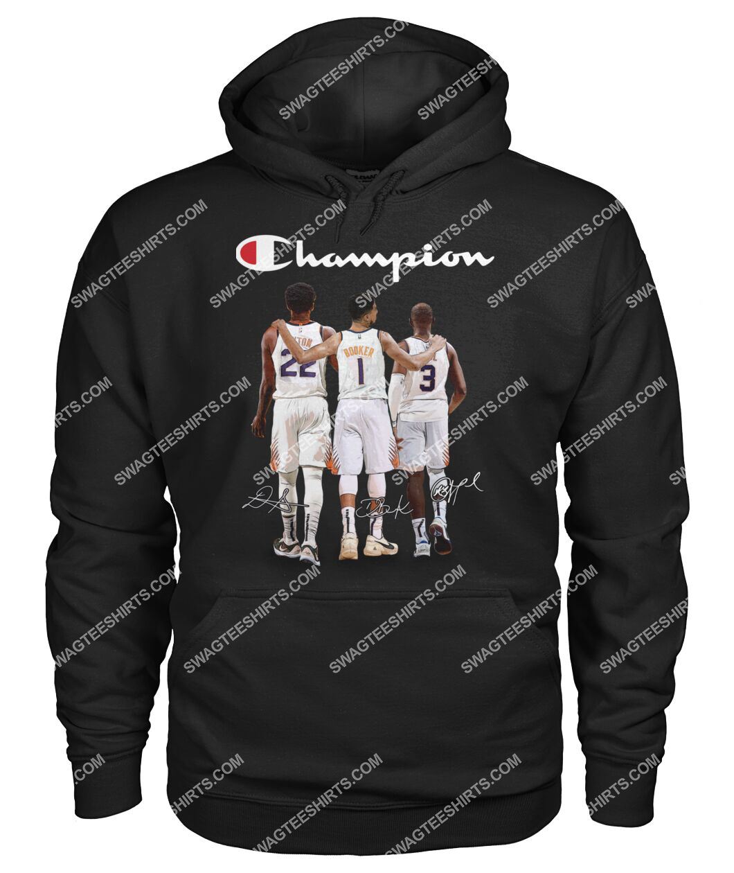 champion chris paul devin booker and deandre ayton signatures hoodie 1
