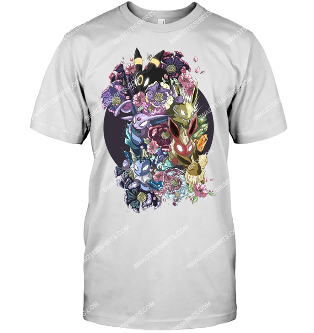 floral eeveelutions pokemon anime shirt 2(1)