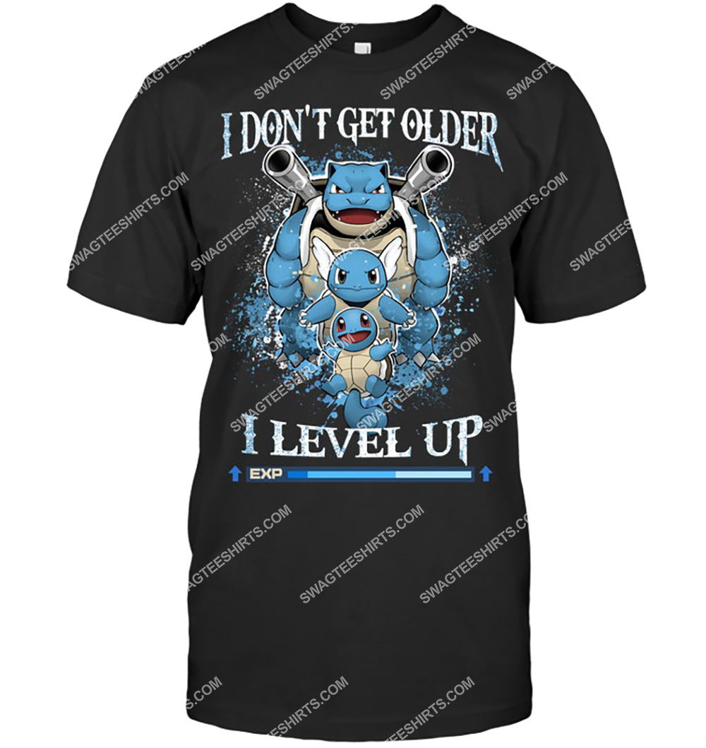 i dont get older i level up pokemon squirtle shirt 2(1)