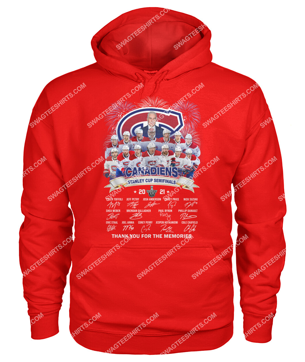 montreal canadiens stanley cup semifinals 2021 thank you for the memories signature hoodie 1