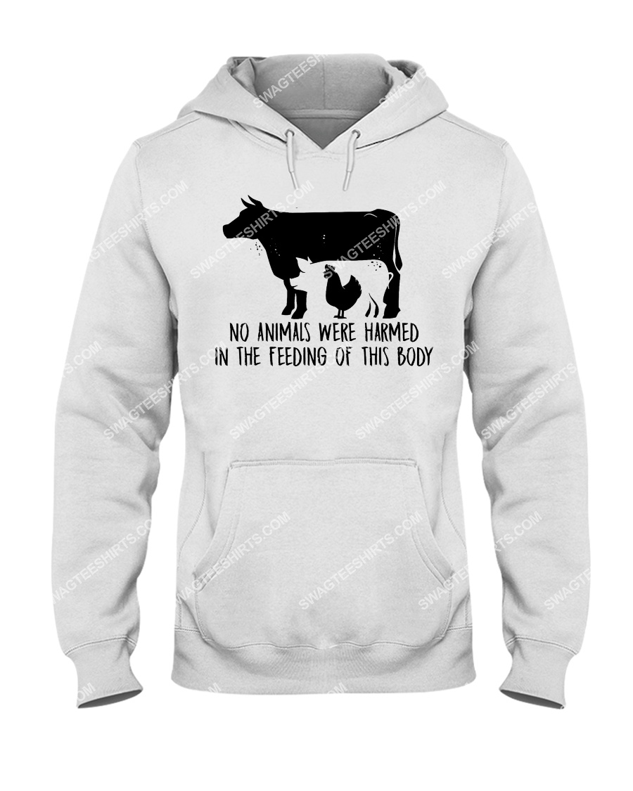 pis and chickens no animals were harmed in the making of this body save animals hoodie 1