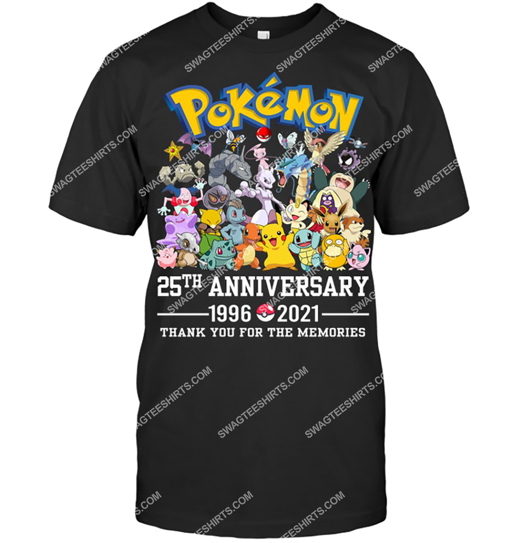 pokemon 25th anniversary 1996-2021 thank you for the memories shirt 2(1)