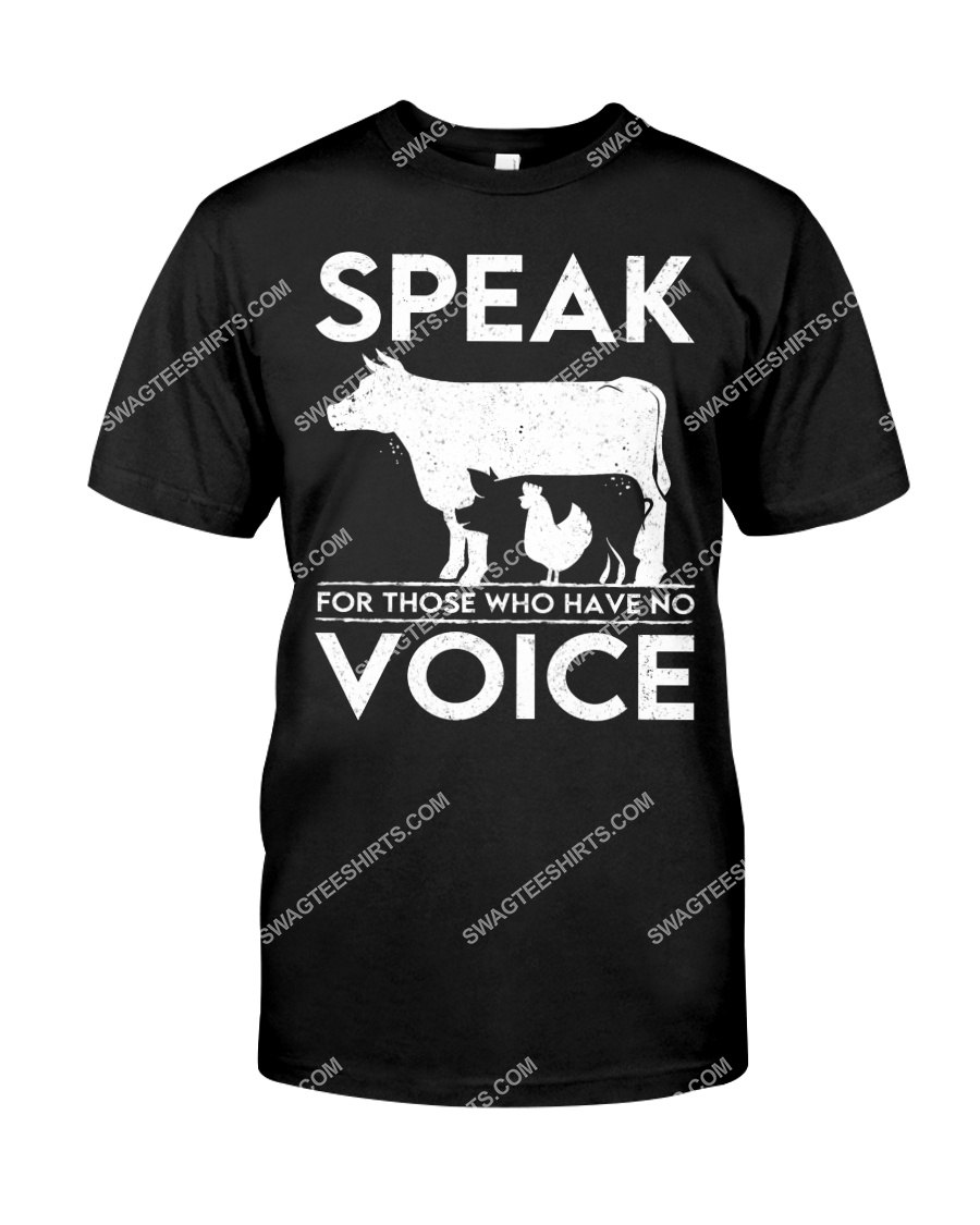 speak for those who have no voice save animals tshirt 1